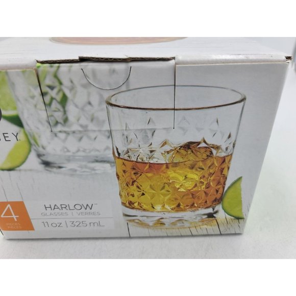 Libbey Glass Harlow Set Of 4 11oz. New A13 - Picture 4 of 9